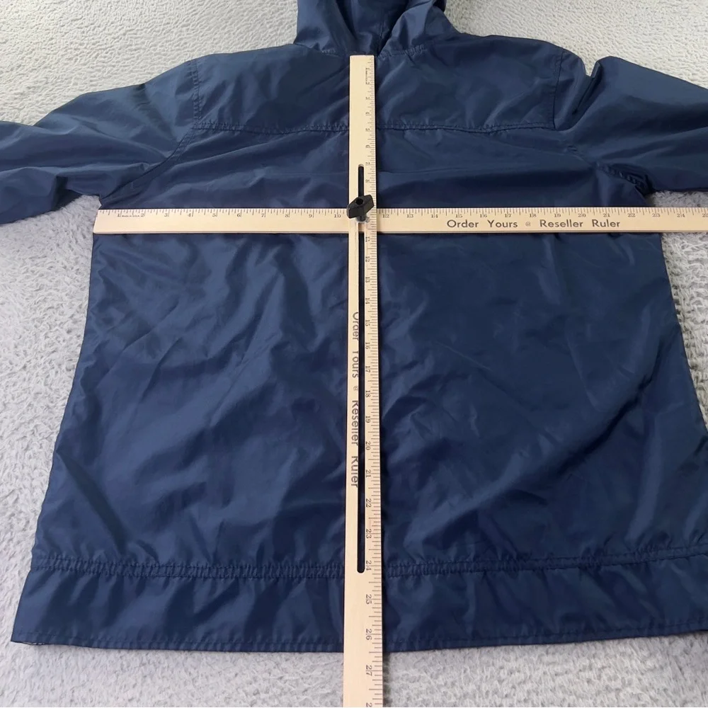 Walt Disney World Windbreaker Jacket Womens Large Blue Mickey Hooded Full Zip - Picture 4 of 11